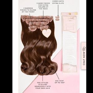 LullaBellz Super Thick 22" 5 Piece Blow Dry Wavy Clip In Hair Extensions